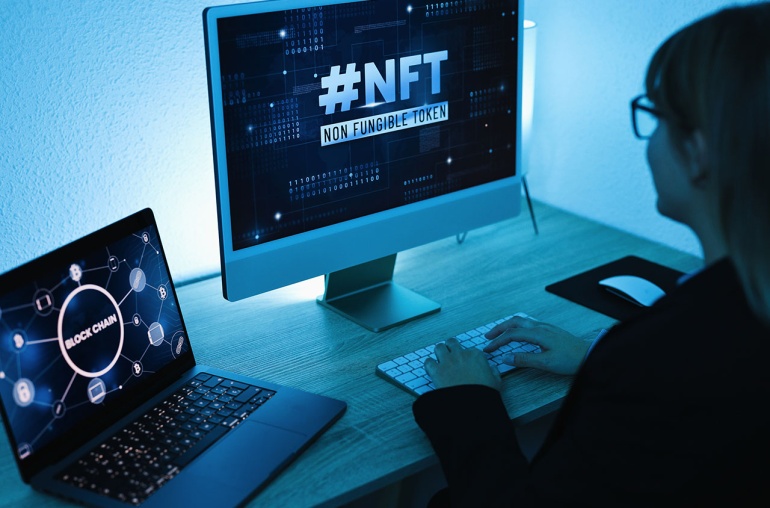 Young Buyer Trading NFTs Over Blockchain