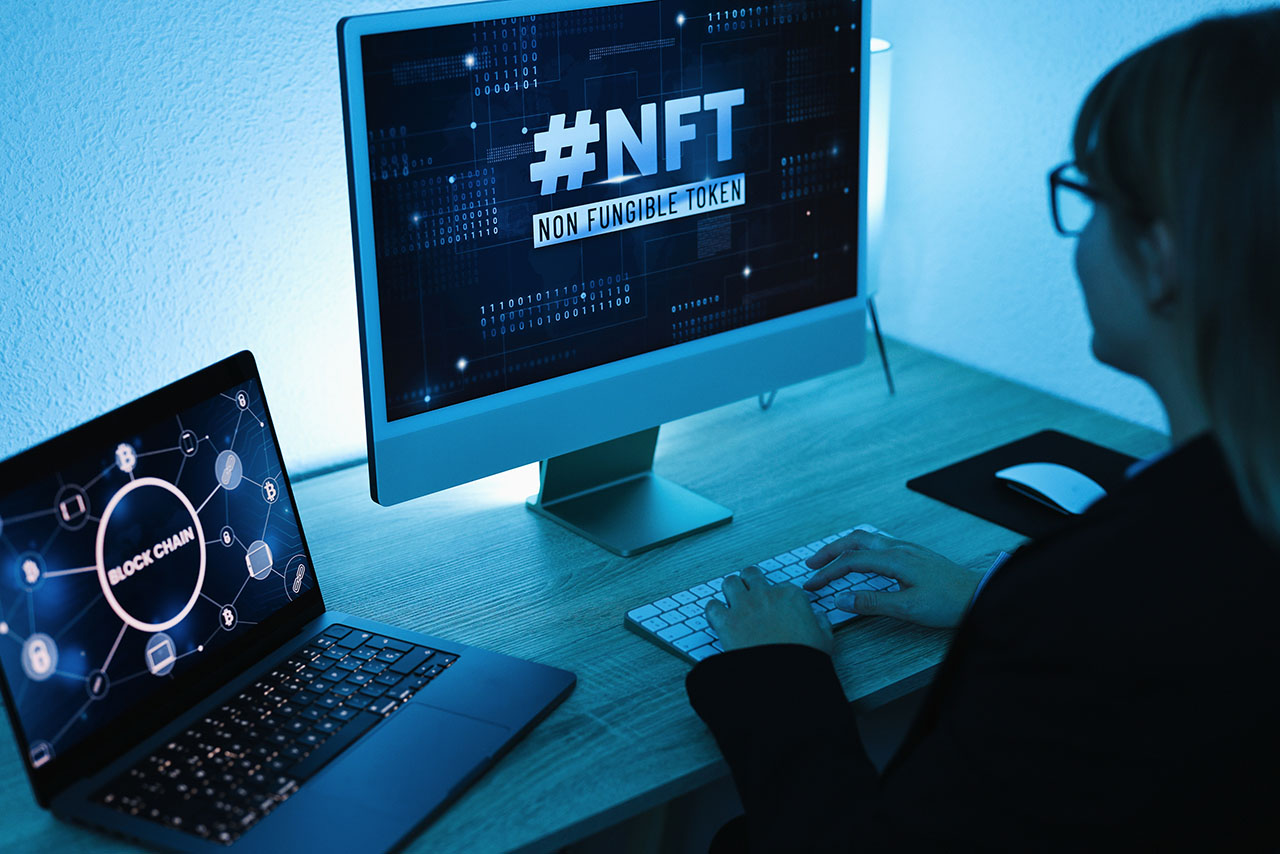 Young Buyer Trading NFTs Over Blockchain