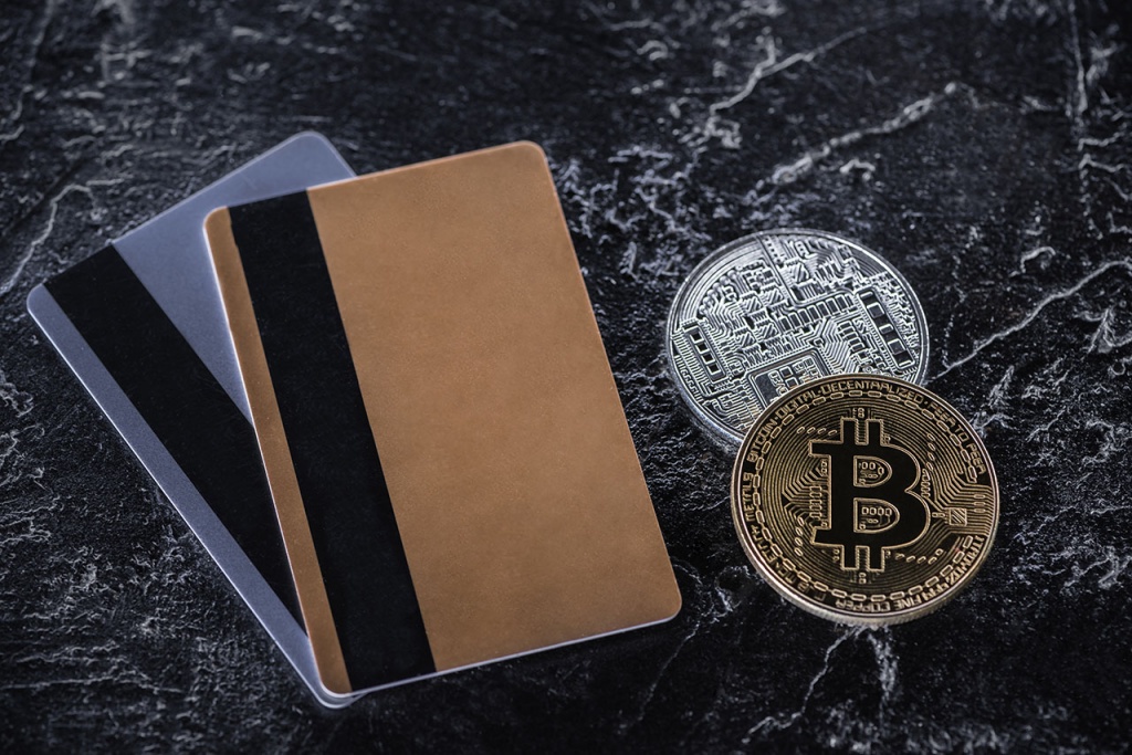 Credit Cards & Bitcoin in Golden & Silver Coinage
